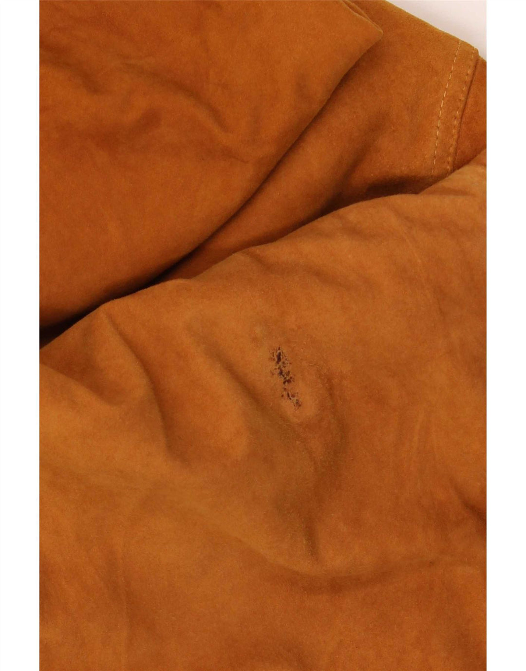 Jaqueta bomber masculina vintage de camurça IT 54 2XL couro marrom