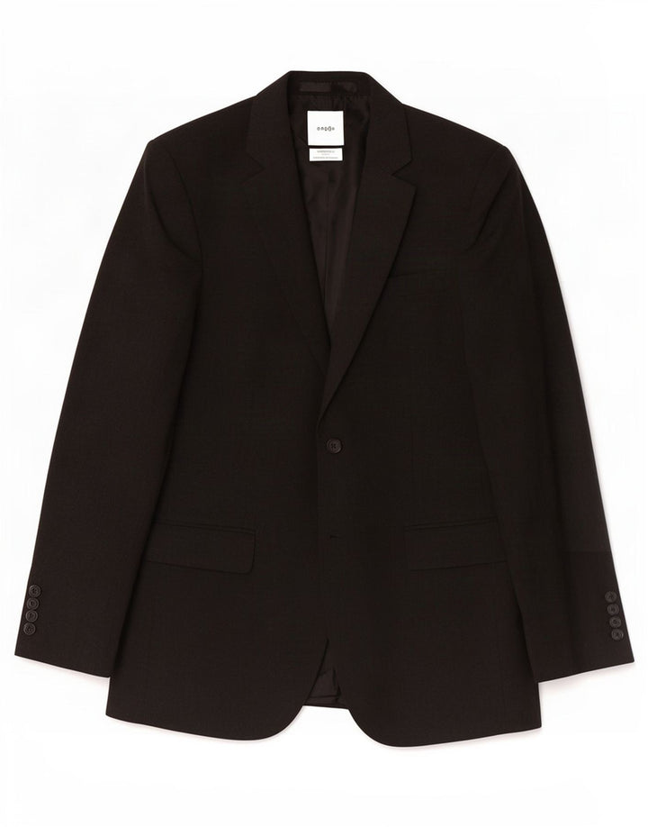 Jaqueta blazer masculina Marks & Spencer Longline 2 botões Reino Unido 38 cinza médio