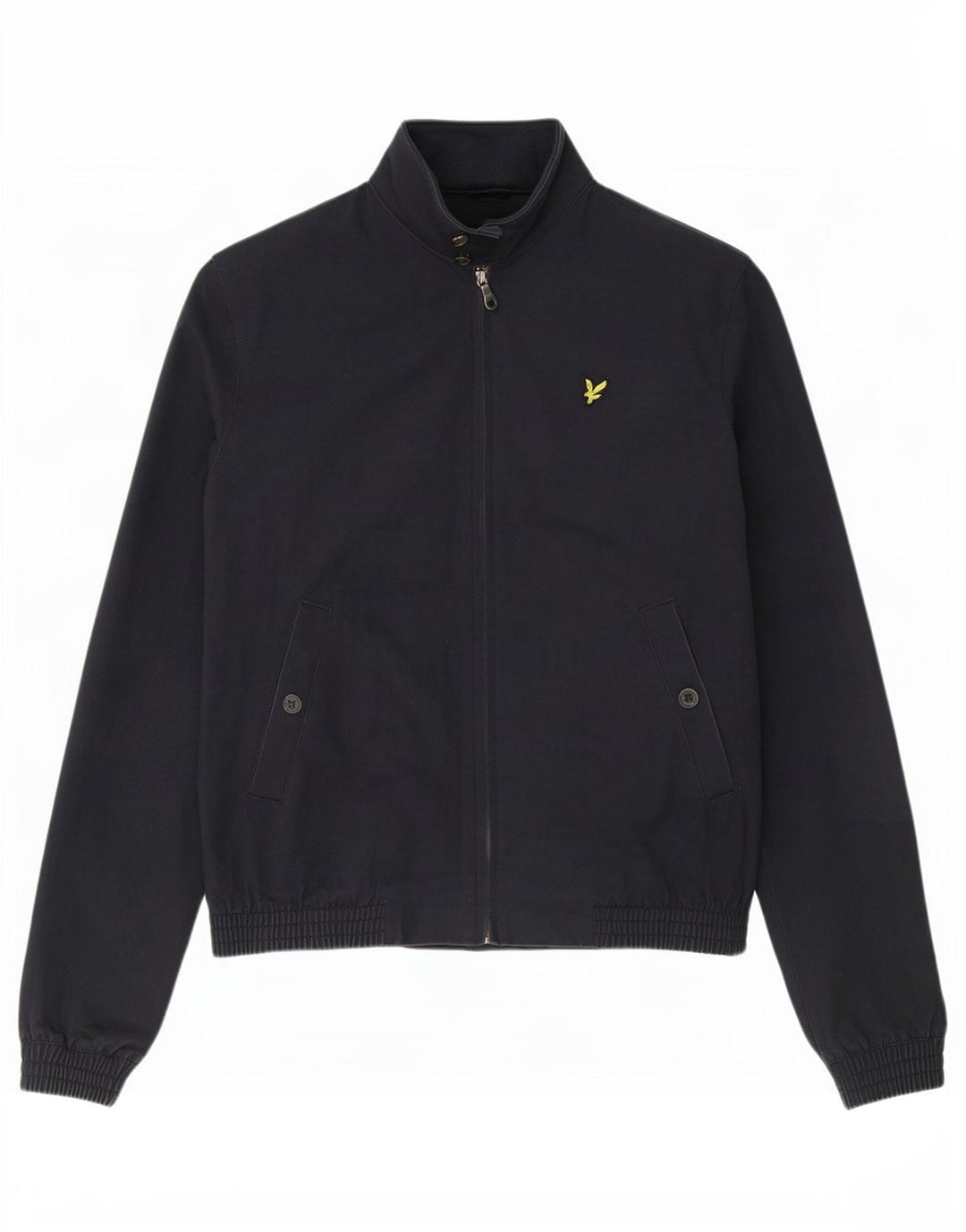 Jaqueta bomber masculina Lyle & Scott Reino Unido 40 grande algodão azul marinho