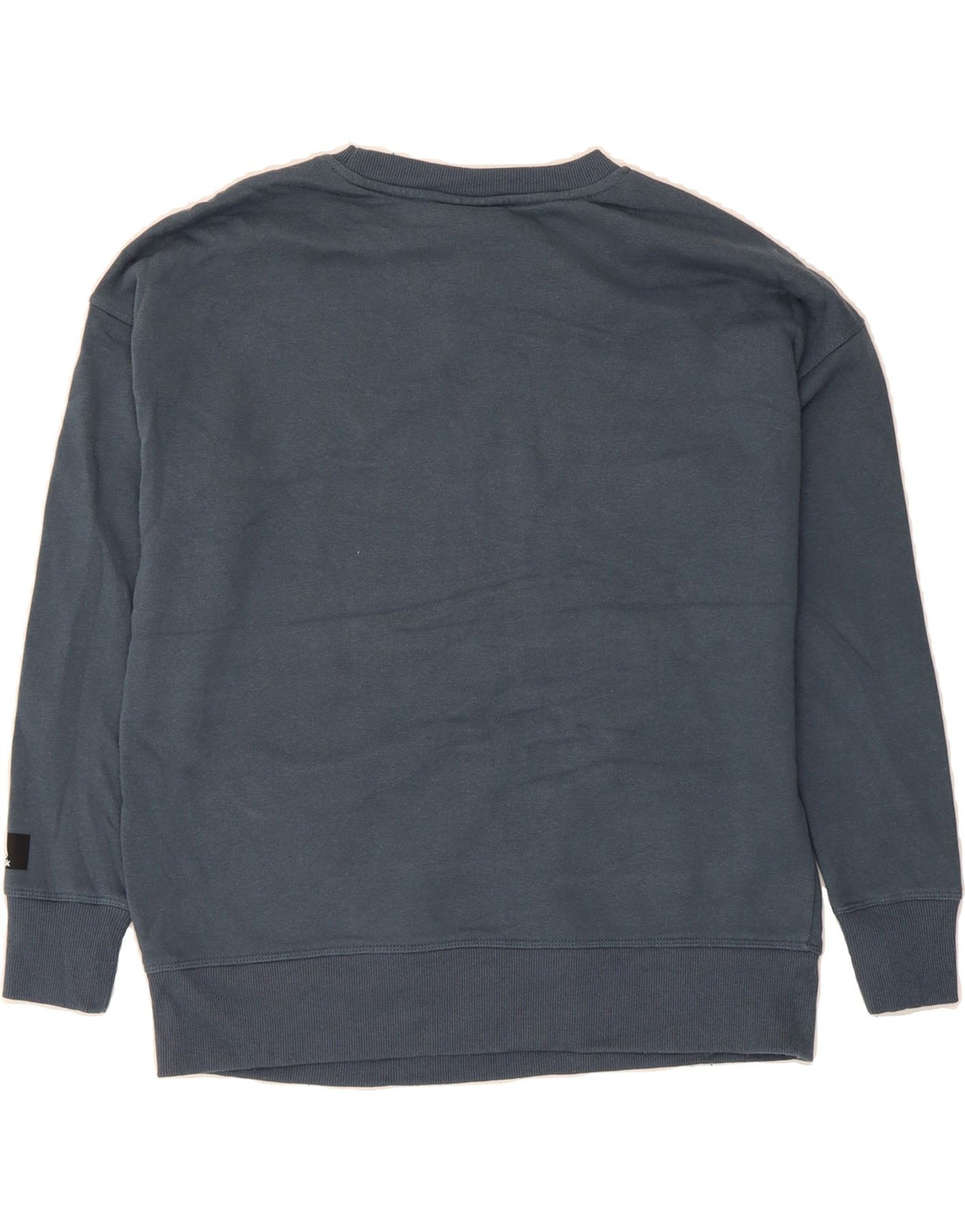 REEBOK Mens Graphic Sweatshirt Jumper Medium Navy Blue Cotton Vintage Reebok and Second-Hand Reebok from Messina Hembry 