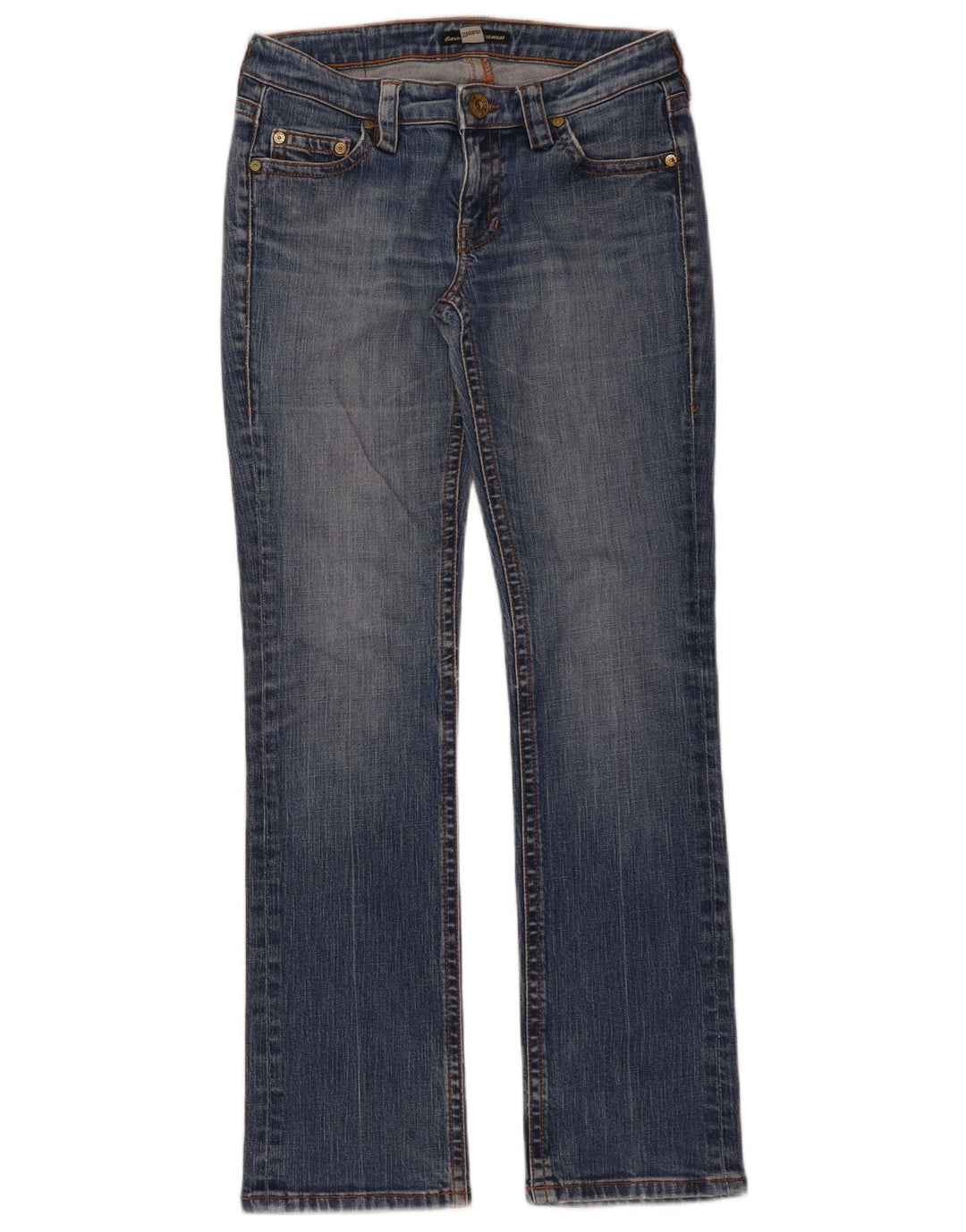 Calça jeans reta feminina GUESS W29 L30 azul algodão