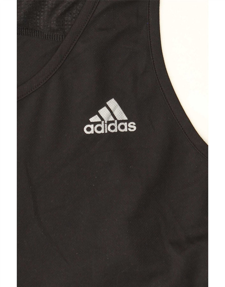 Adidas Mens Colete Top Médio Preto