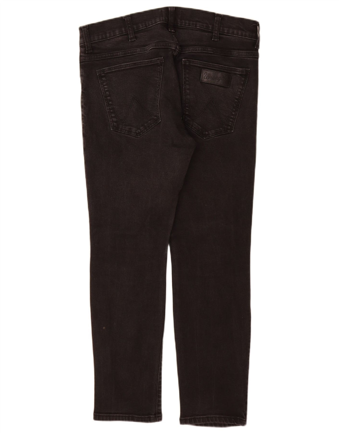 WRANGLER Masculino Larston Slim Jeans W34 L28 Algodão Preto