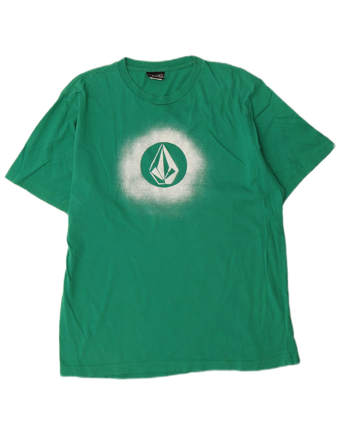Camiseta masculina gráfica Volcom grande algodão verde