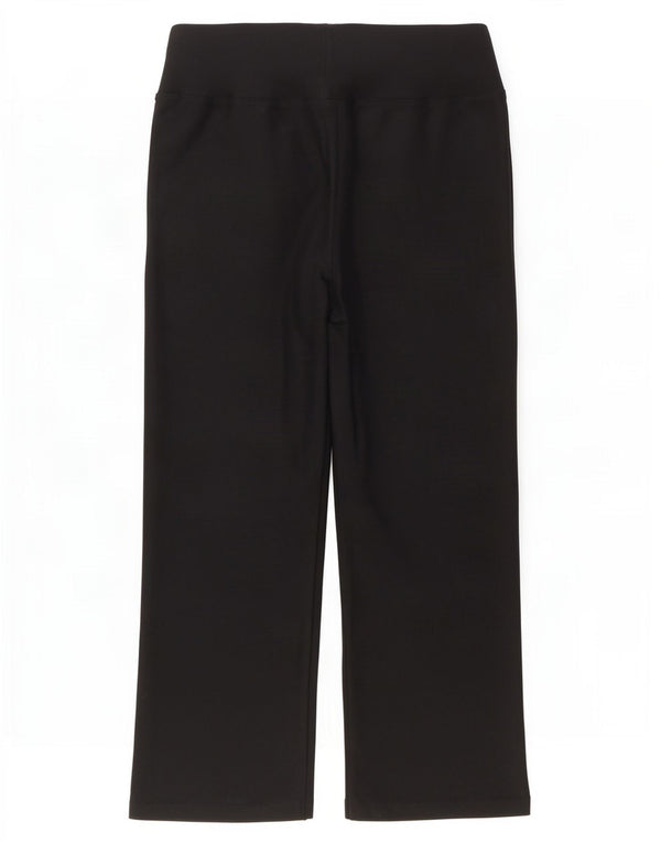 Calça de treino Nike feminina Capri EUA 8/10 poliéster preto médio