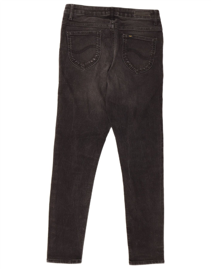 Calça jeans skinny feminina LEE W28 L27 algodão preto