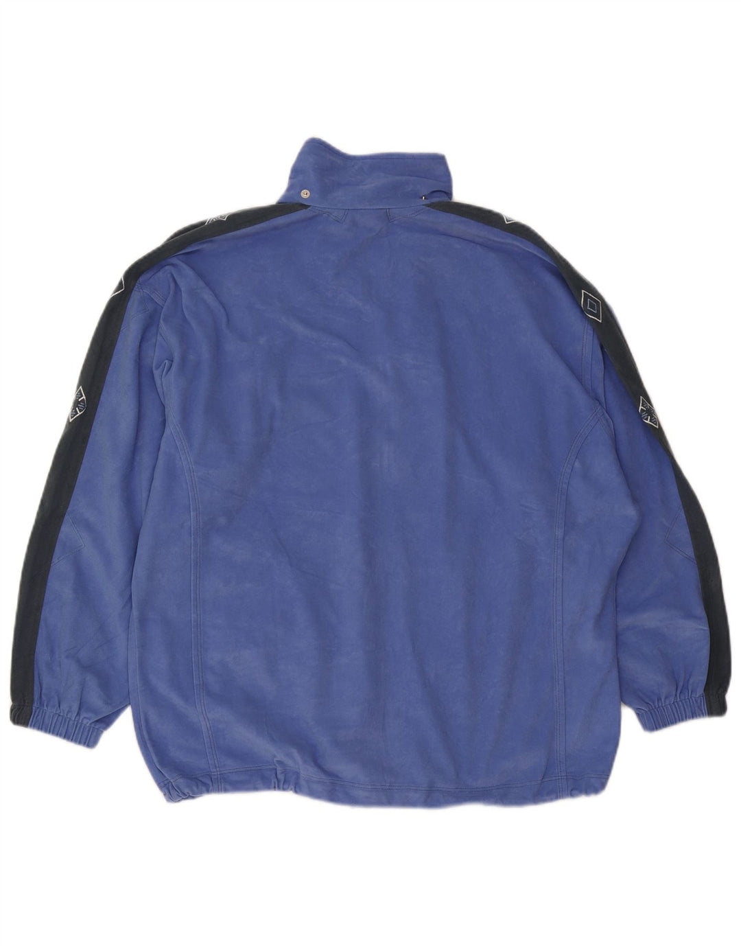 Diadora Womens Oversized Graphic Tracksuit Top Jacket UK 14 Médio Azul