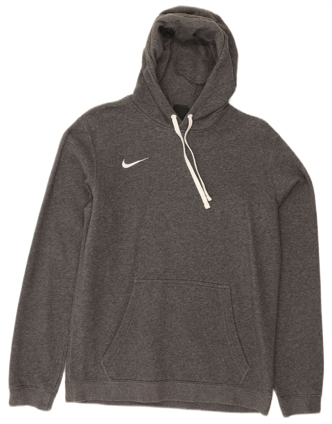 NIKE Mens Hoodie Jumper Médio Cinza Algodão