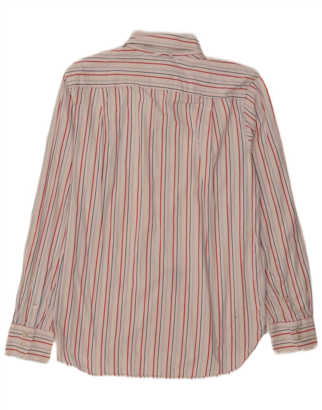 Camisa masculina TOMMY HILFIGER de algodão listrado branco médio