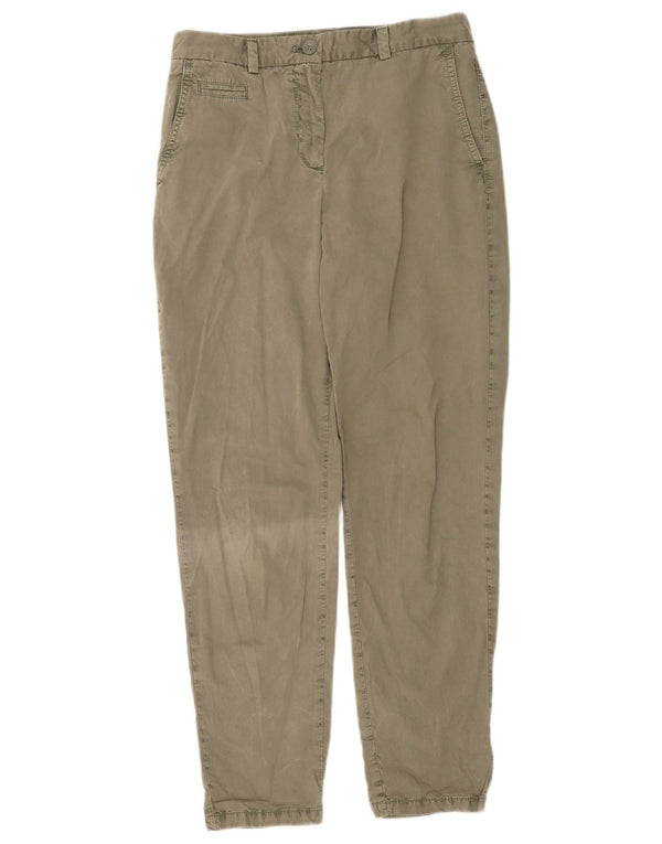 Calça Chino Cônica Feminina Marks & Spencer Reino Unido 8 Pequeno W26 L28 Cáqui