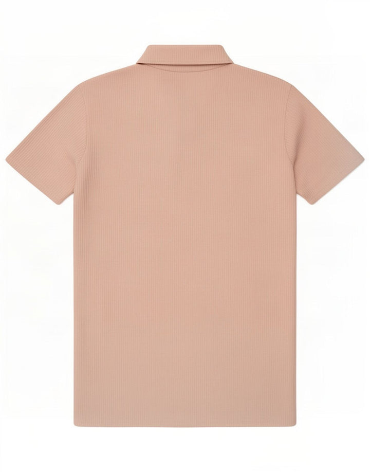 Vestido feminino Zara UK 14 poliéster rosa médio