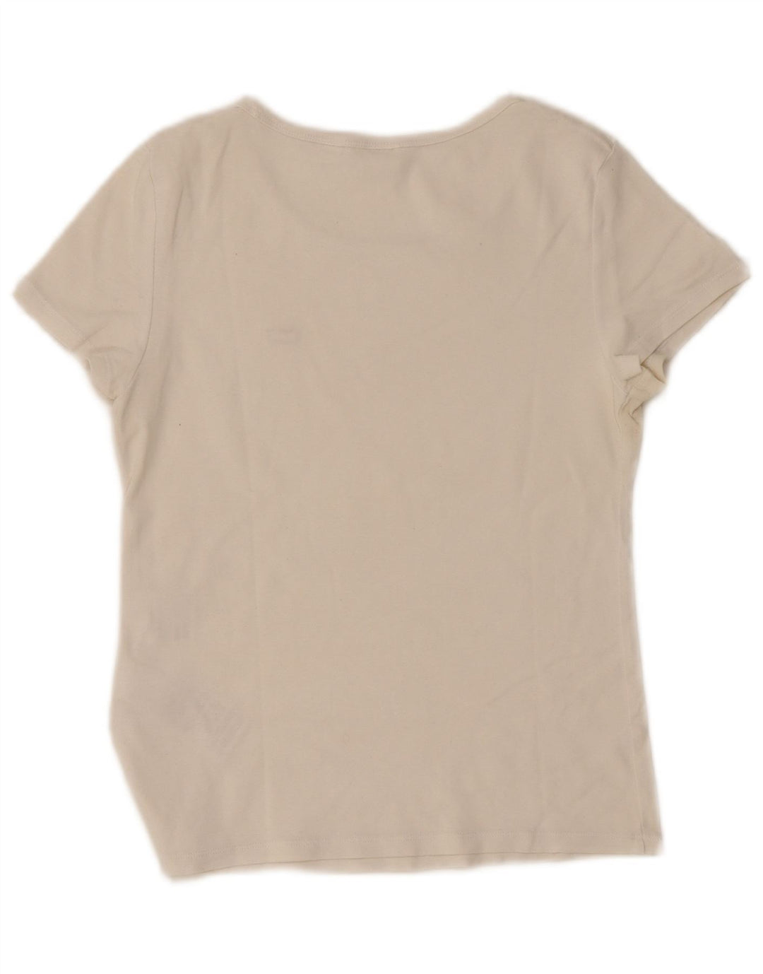 Camiseta feminina Levi's UK 12 algodão branco médio