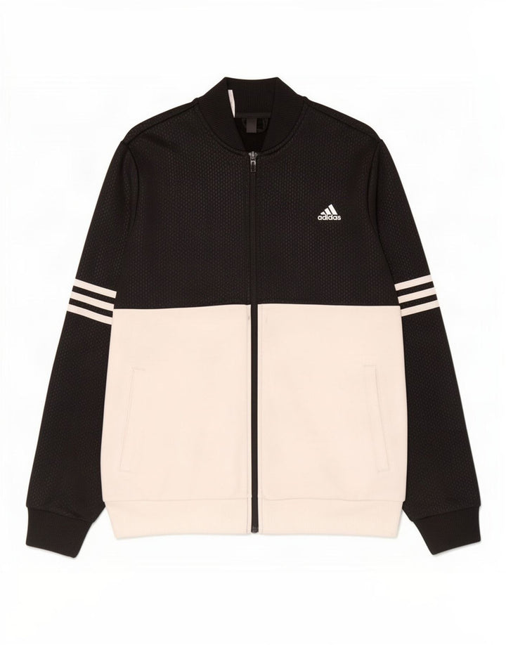Jaqueta Adidas Meninos Treino Top 13-14 Anos Preto Colorblock Poliéster