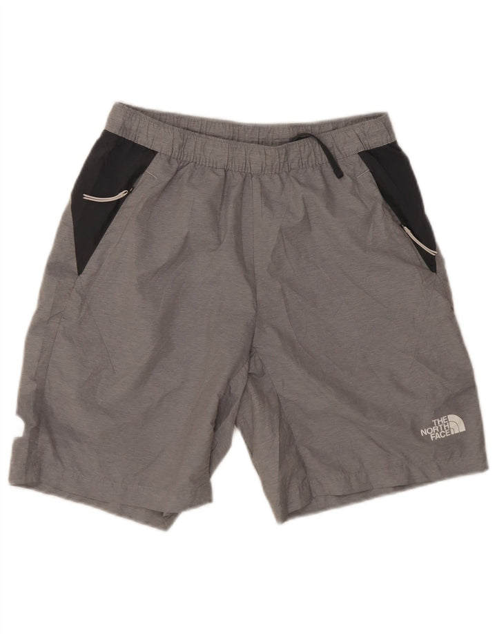 The North Face Mens Sport Shorts Pequeno Poliéster Colorblock Cinza