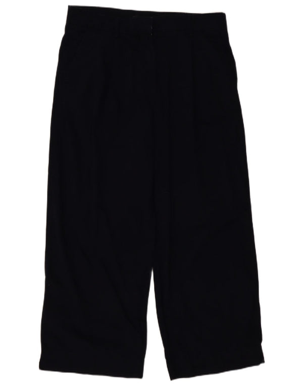 Calça chino feminina Marks & Spencer de cintura alta Reino Unido 18 XL W38 L28 azul marinho