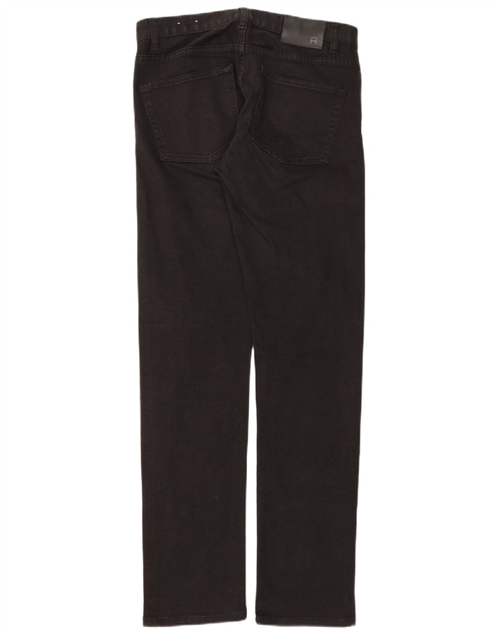 Jeans Shacket Slim Feminino Reiss W30 L33 Algodão Preto
