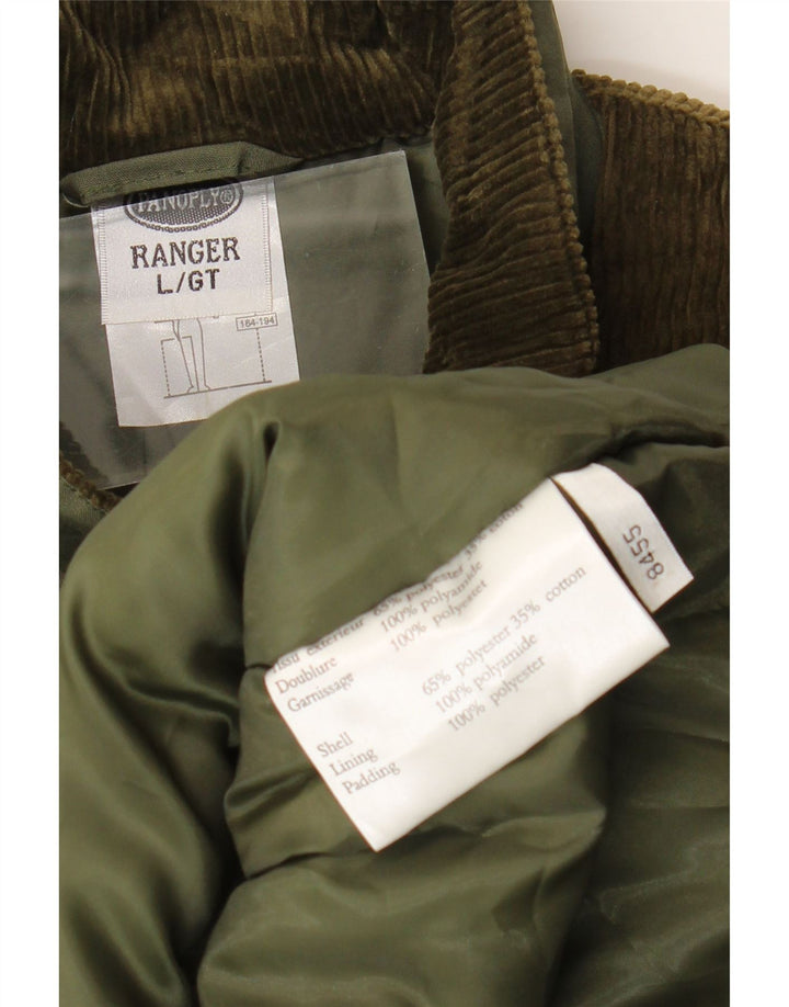Panoply Mens Corduroy Utility Gilet UK 40 Grande Poliéster Verde