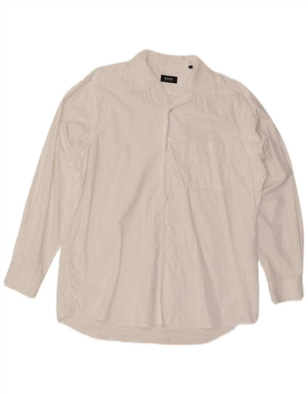 Camisa masculina Hugo Boss grande algodão branco