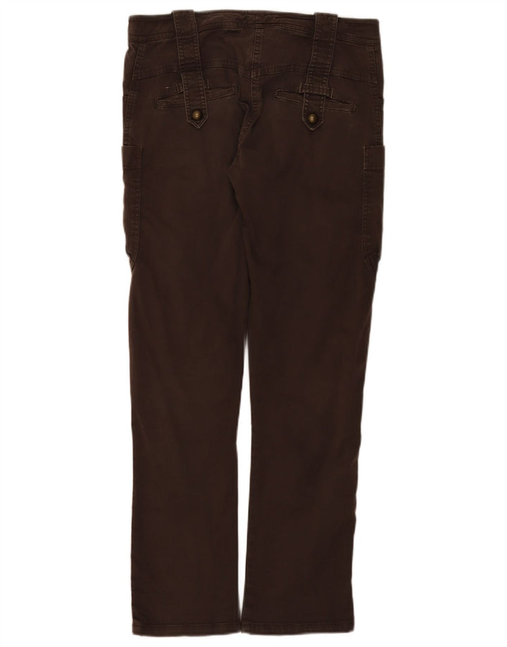 Max&Co. Calça cargo feminina slim UK 8 pequena W30 L29 marrom