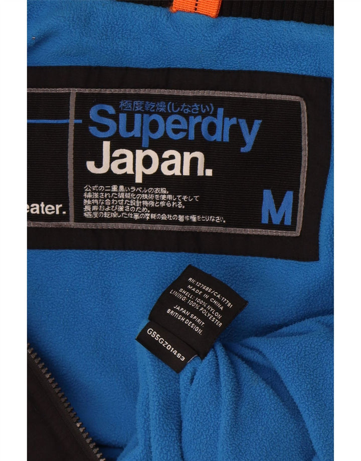 Jaqueta corta-vento feminina Superdry UK 14 médio preto