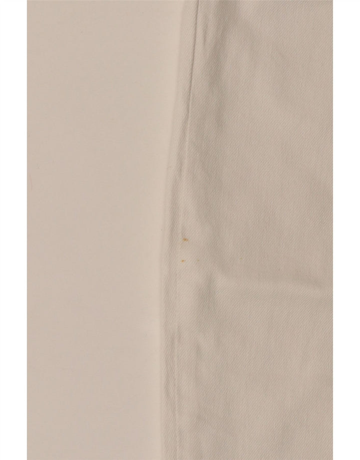 Jeans femininos Levi's Mom recortados W24 L24 algodão branco