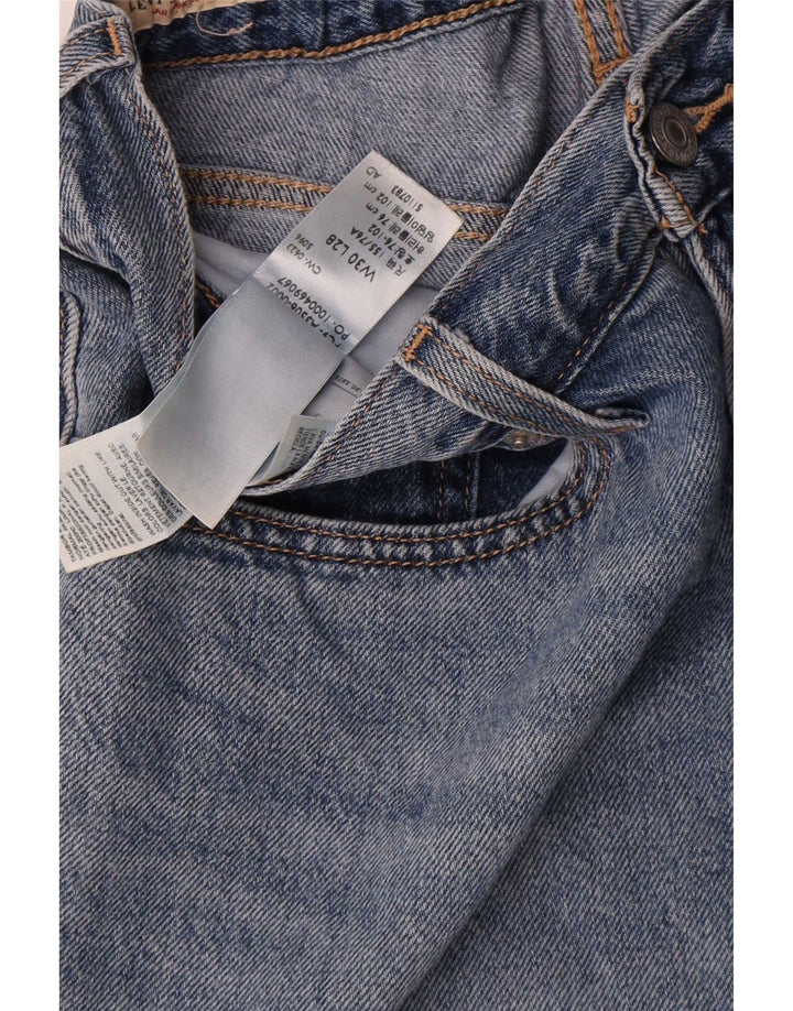 Calça jeans feminina Levi's Tapered W30 L28 azul algodão