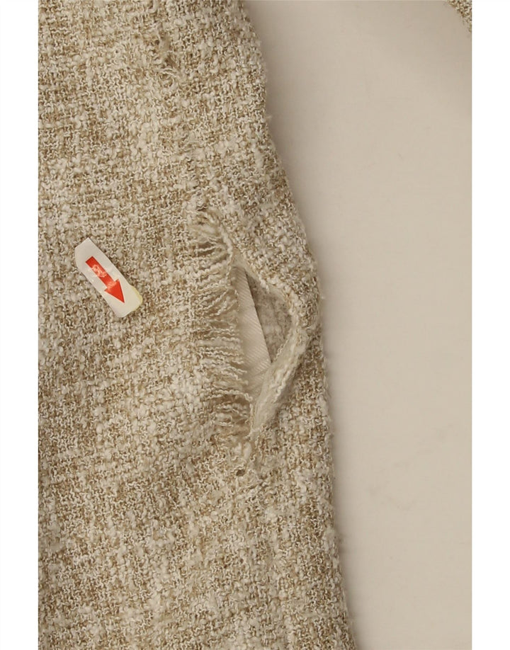 Jaqueta Zara Feminina Crop Blazer EU 44 XL Bege