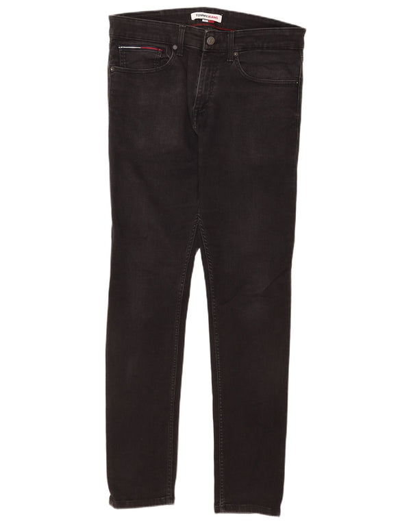 Jeans skinny masculino Tommy Hilfiger W32 L32 algodão preto