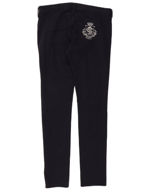 Polo Ralph Lauren Calça feminina casual skinny W32 L32 algodão azul marinho