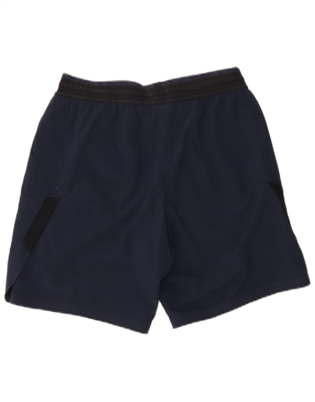 Shorts esportivos masculinos Nike Dri Fit médio azul marinho colorblock poliéster