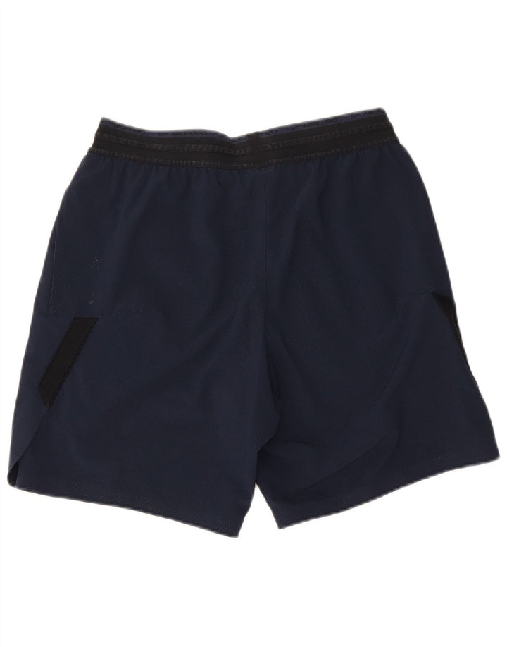 Shorts esportivos masculinos Nike Dri Fit médio azul marinho colorblock poliéster