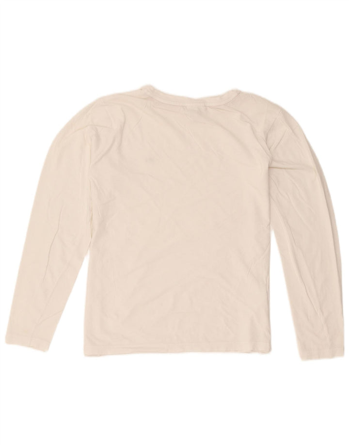 Top Lacoste Menino Manga Comprida 15-16 Anos Algodão Branco