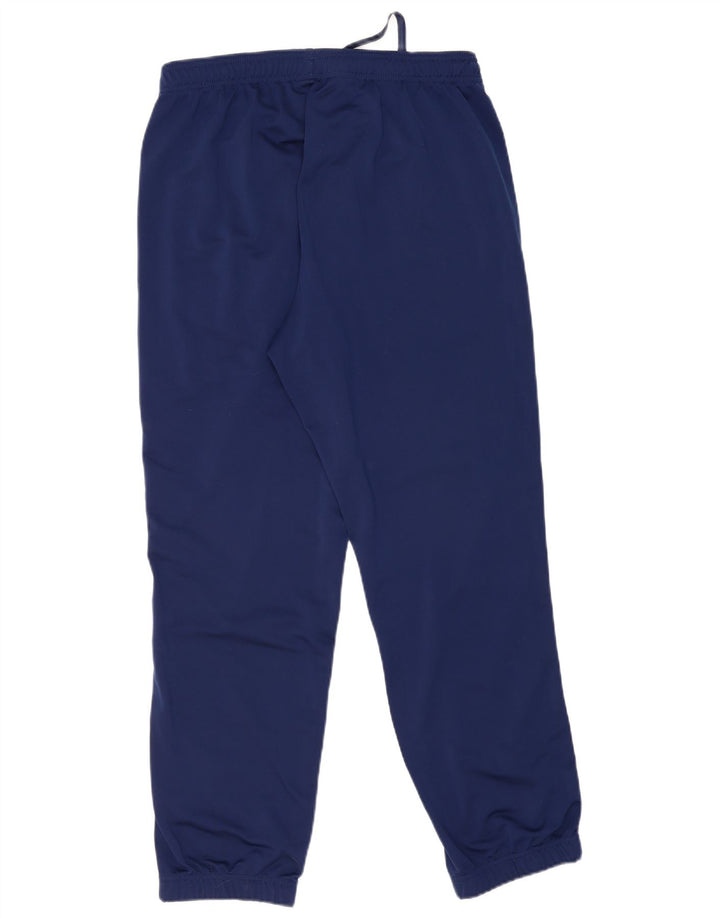 Calça de treino feminina Adidas Joggers UK 14 grande azul marinho poliéster