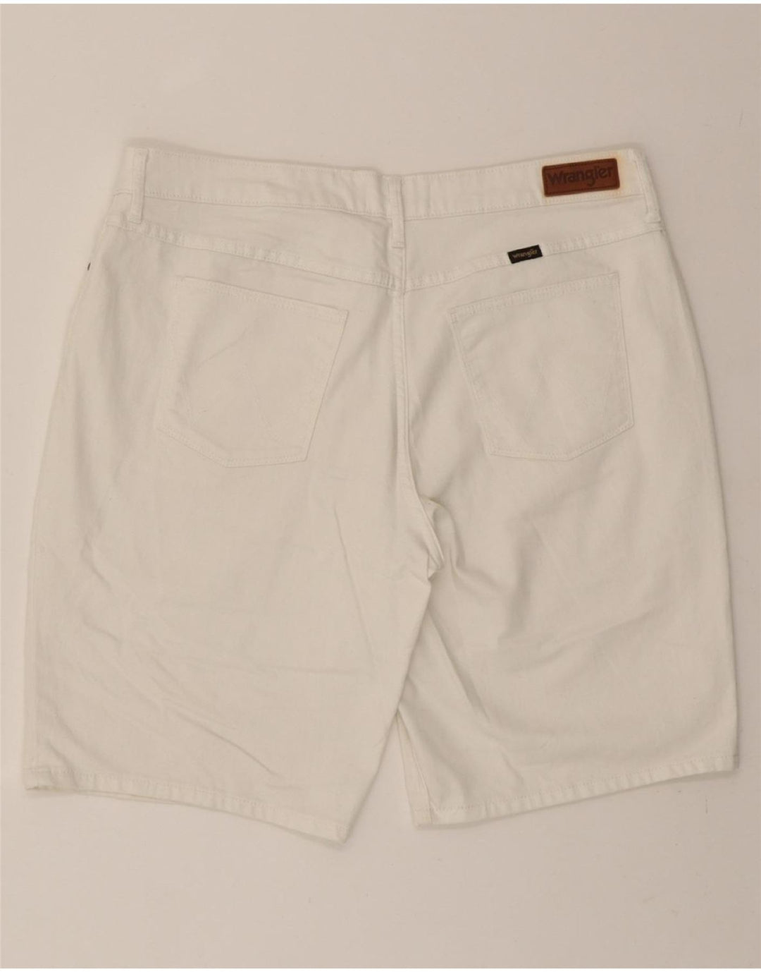 WRANGLER Womens Denim Shorts US 14 XL W36  White Cotton Vintage Wrangler and Second-Hand Wrangler from Messina Hembry 