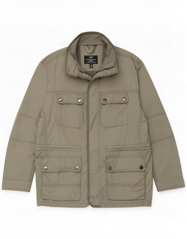 Marks & Spencer Mens Autograph Utility Jacket UK 42 XL Khaki Poliéster