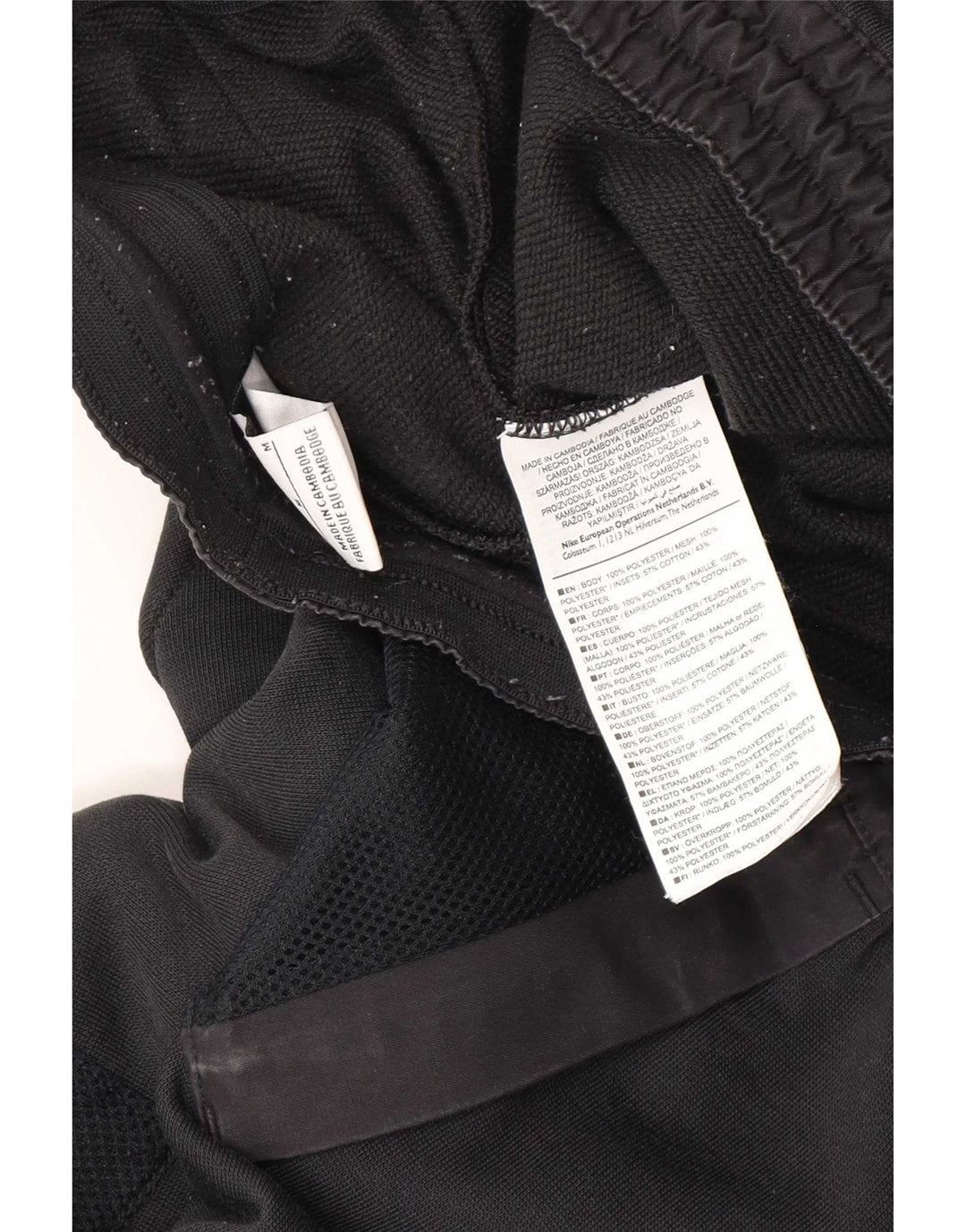 Nike Mens Graphic Calças de treino Joggers Médio Preto Poliéster