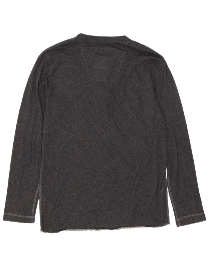 G-Star Mens Top Manga Longa Pequeno Algodão Cinza