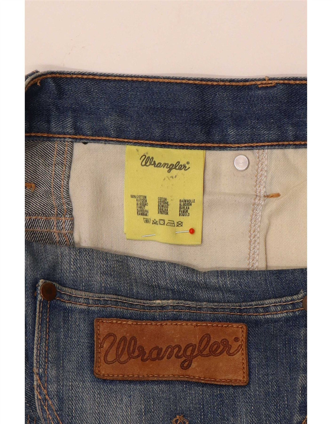 Wrangler Masculino Spencer Slim Jeans W32 L34 Azul Algodão