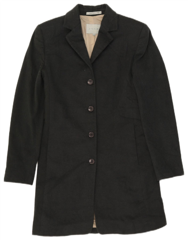 Sobretudo feminino Jigsaw UK 8 lã cinza pequena