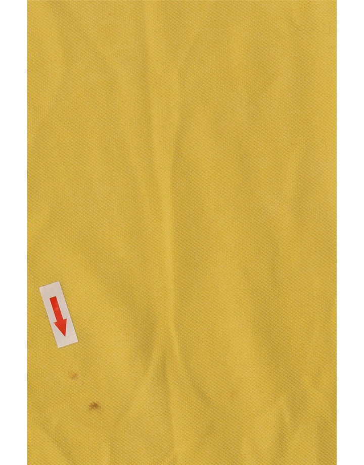 Camisa polo masculina Kappa grande algodão amarelo
