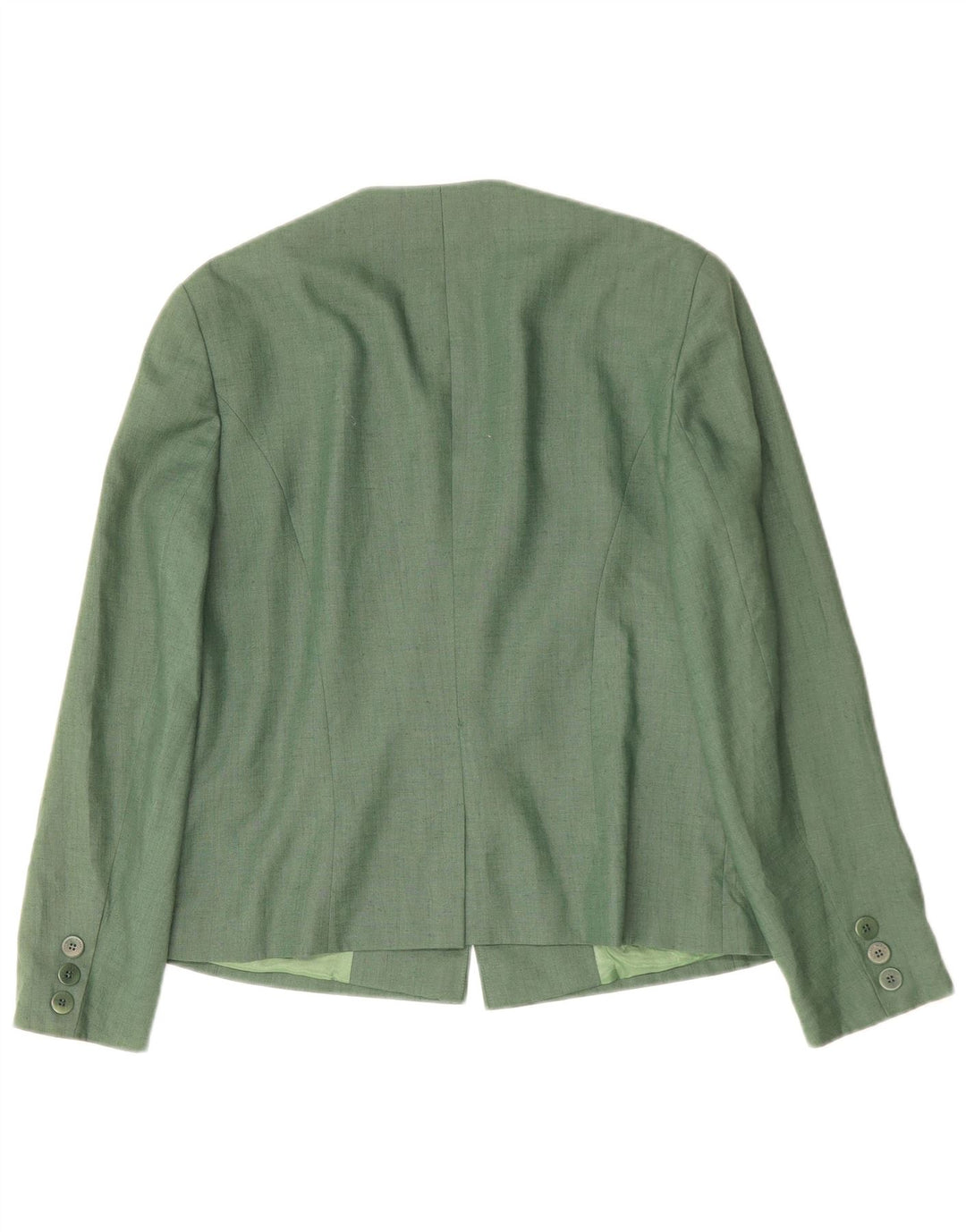 Jaqueta blazer feminina Gerry Weber com 1 botão UE 38 linho verde médio