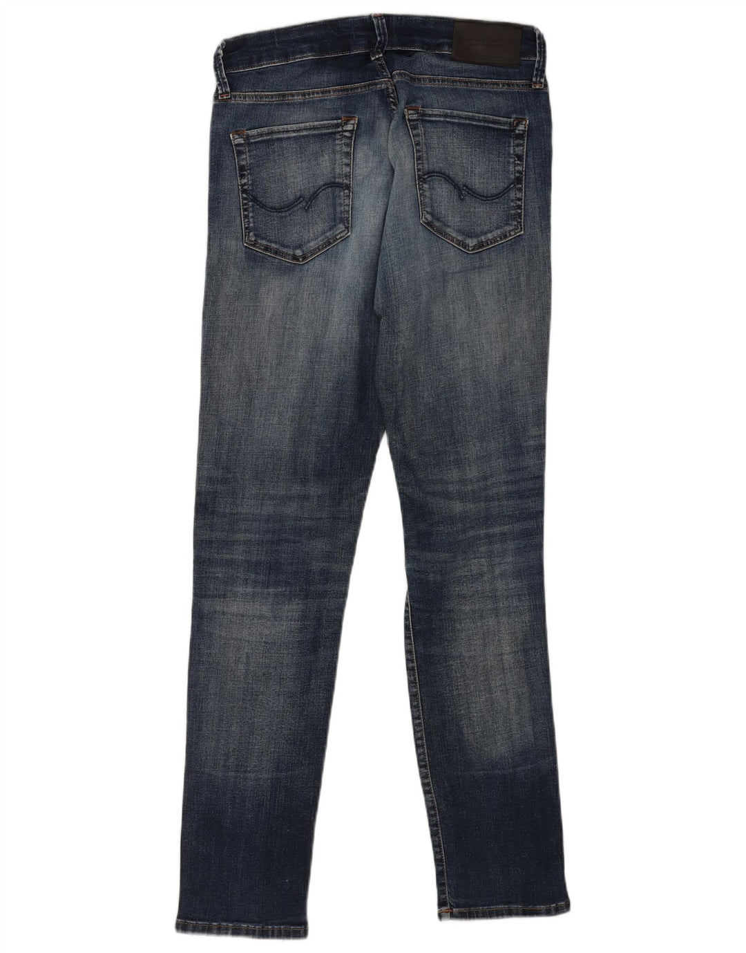 Jack & Jones Mens GLENN Distressed Slim Jeans W30 L32 Azul Algodão