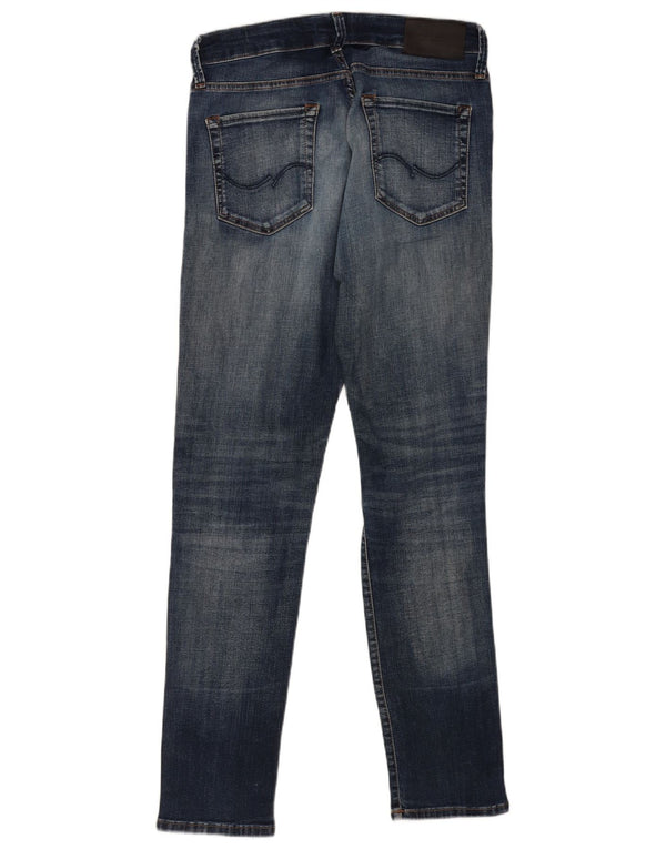 Jack & Jones Mens GLENN Distressed Slim Jeans W30 L32 Azul Algodão