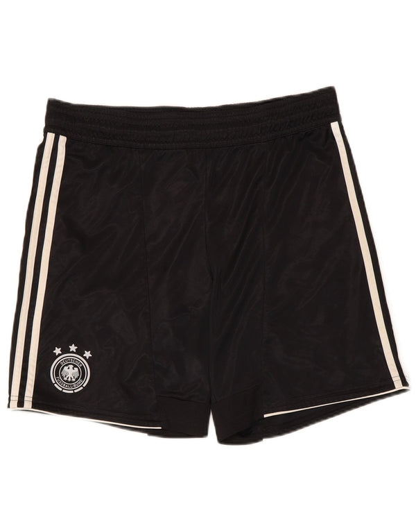 ADIDAS Mens Deutscher Fussball Bund Sport Shorts Pequeno Poliéster Preto