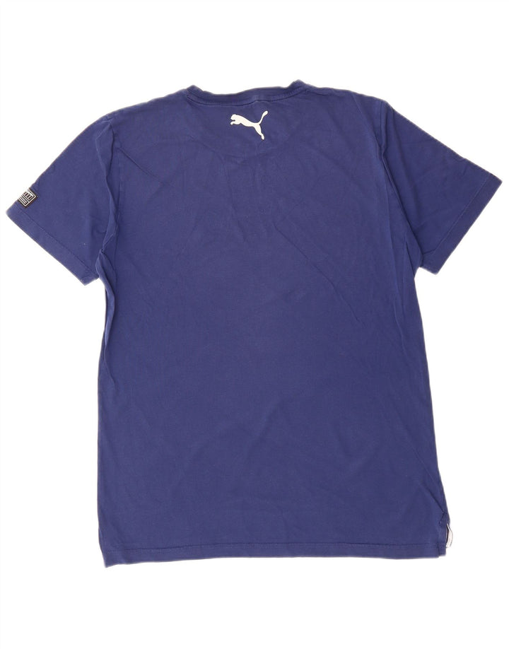 Camiseta masculina PUMA grande algodão azul marinho