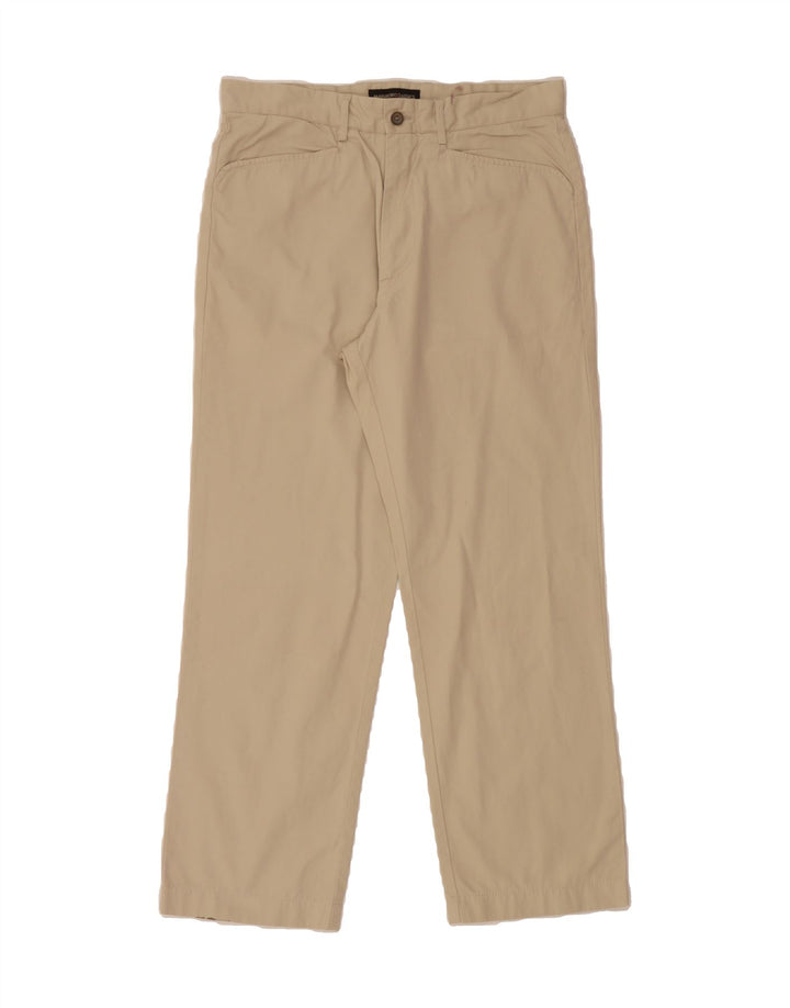 MARLBORO CLASSICS Mens Straight Casual Trousers W34 L28 Beige Cotton Vintage Marlboro Classics and Second-Hand Marlboro Classics from Messina Hembry 