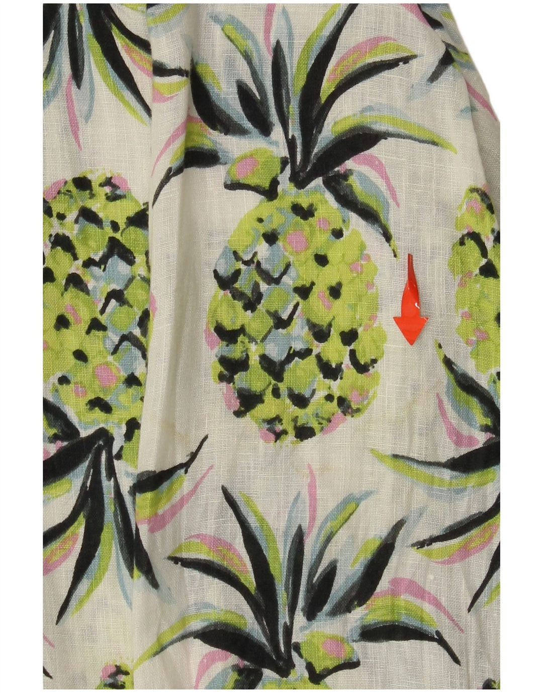 Camisa feminina Boden com estampa abstrata de palangre grande Reino Unido 8 verde pequeno