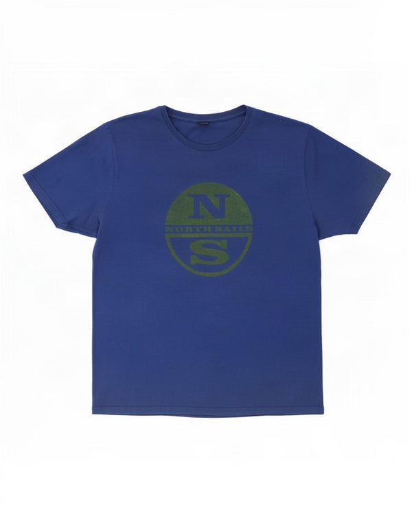 Camiseta gráfica masculina North Sails Top XL algodão azul