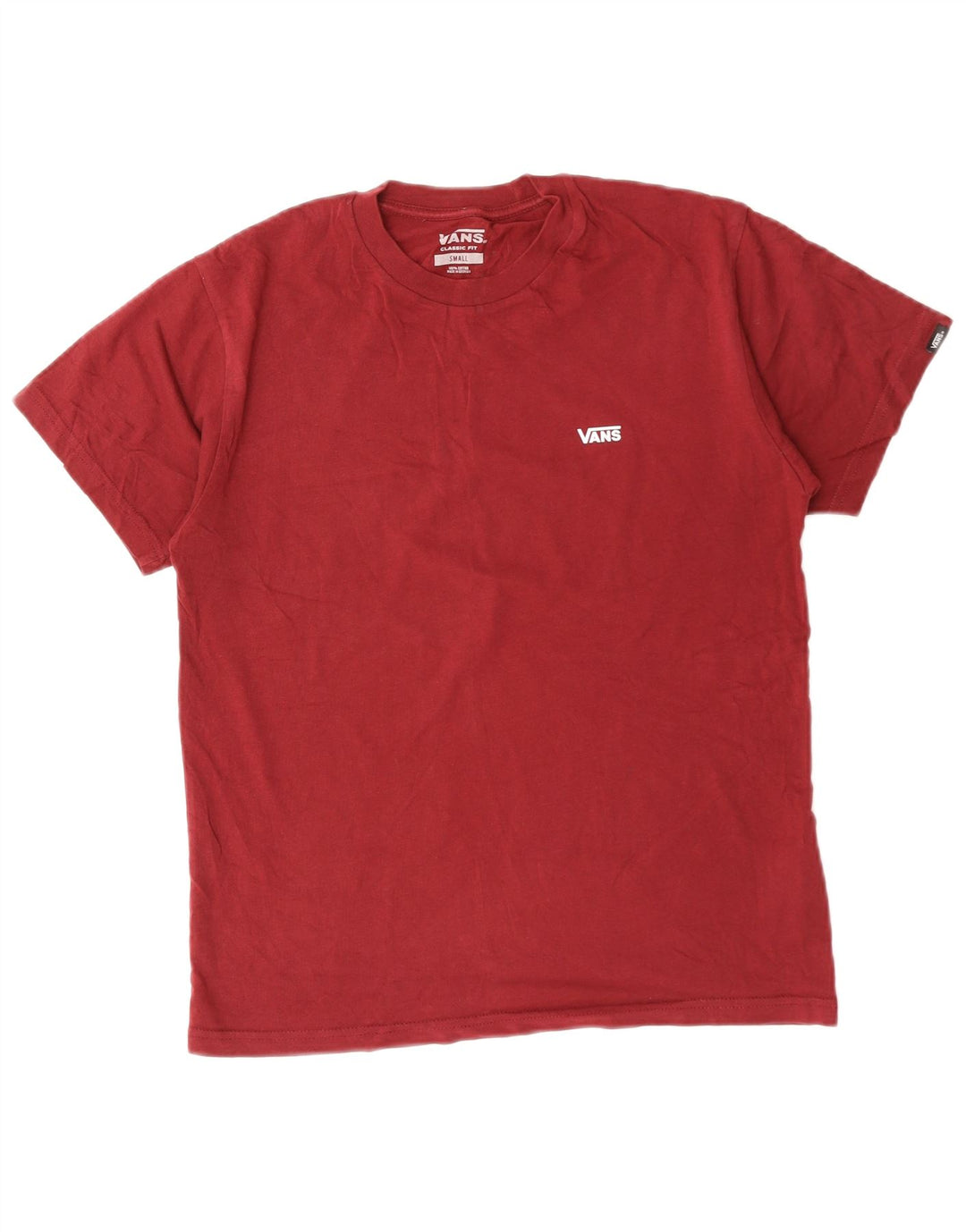 Camiseta VANS Masculina Classic Fit Top Pequeno Algodão Marrom