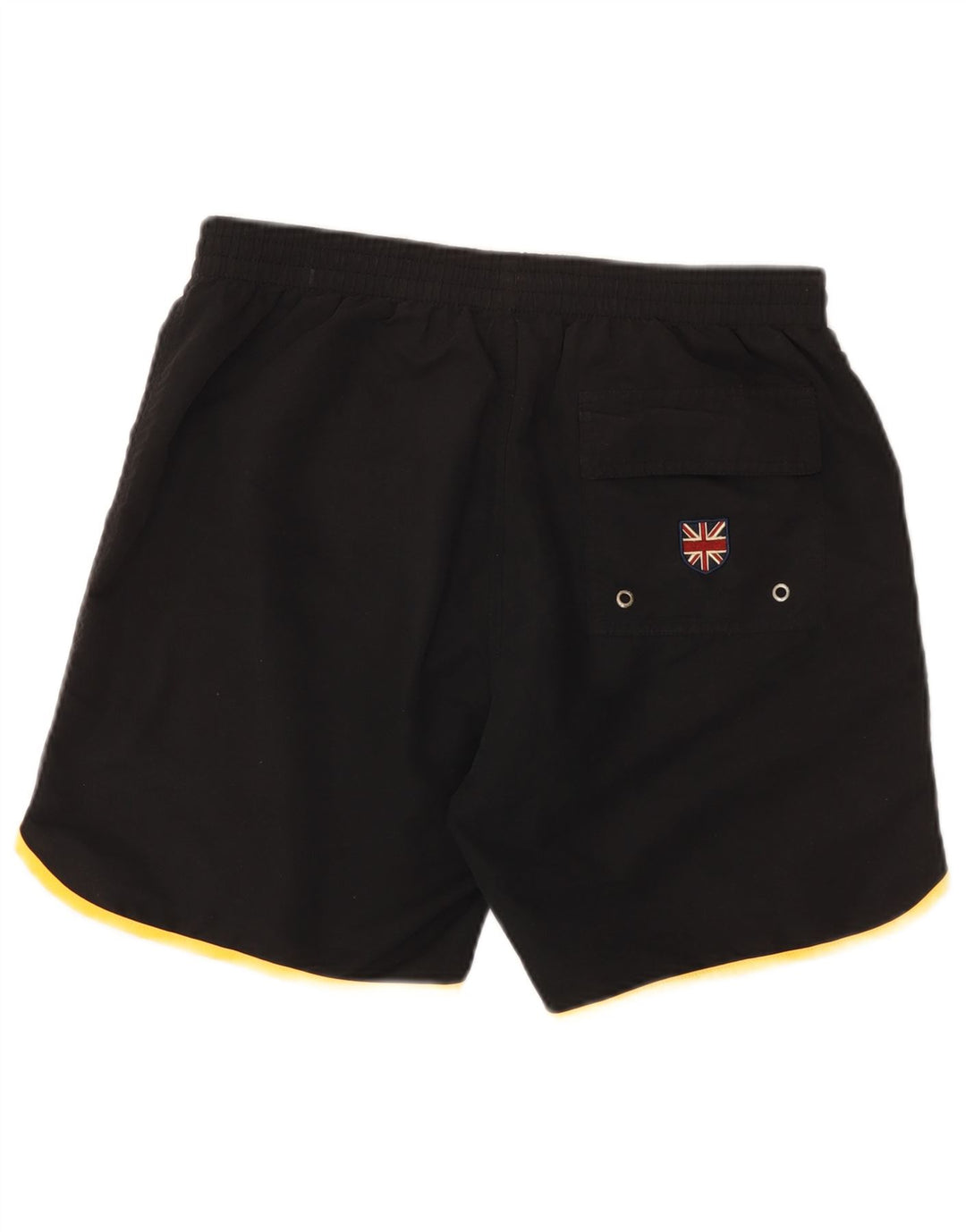 Admiral Mens Graphic Natação Shorts Grande Poliéster Colorblock Preto